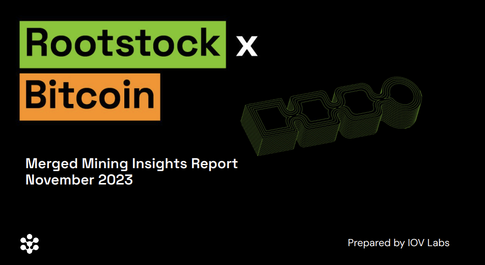 Rootstock x Bitcoin: Merged Mining Insights Report | Nov 2023 